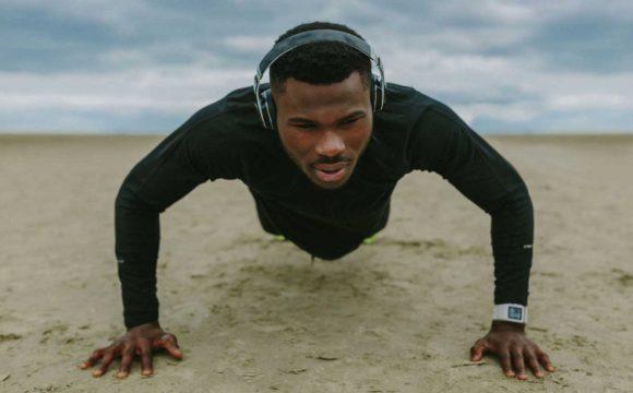 young man exercising